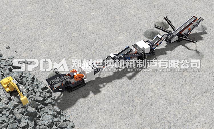 履带式粗破移动破碎站工作原理 履带式粗破移动破碎站工作原理